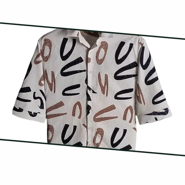 White_Premium_Corduroy_Printed_Shirt_For_Men