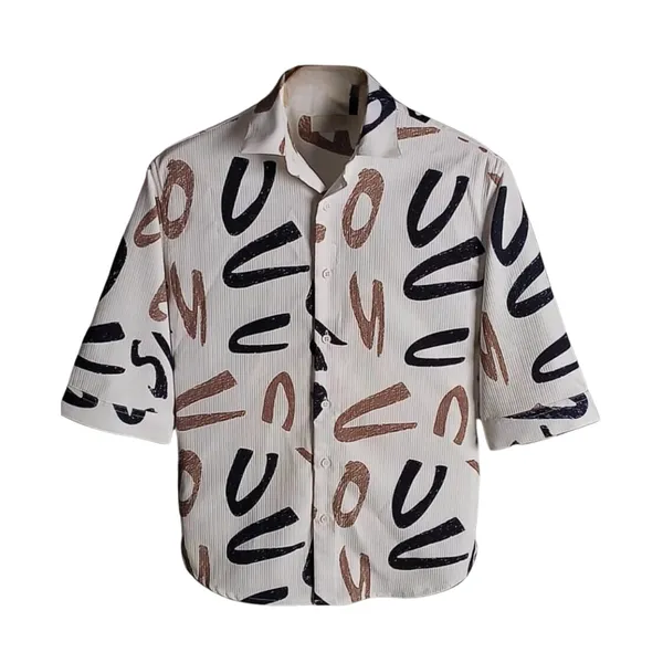 White_Premium_Corduroy_Printed_Shirt_For_Men