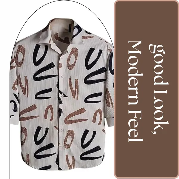 White_Premium_Corduroy_Printed_Shirt_For_Men