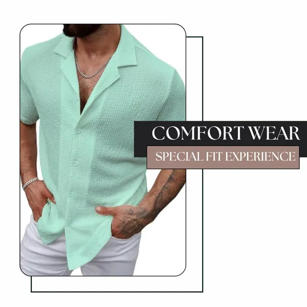 Light_Blue_Premium_Cotton_Blend_Casual_Shirt_For_Men