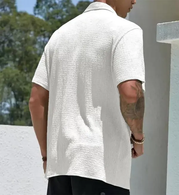 Off_White_Premium_Poly_Cotton_Half_Sleeve_Casual_Shirt_For_Men