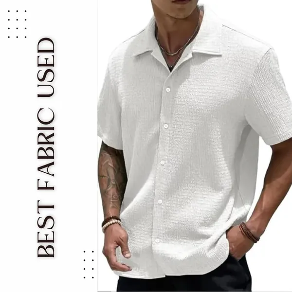 Off_White_Premium_Poly_Cotton_Half_Sleeve_Casual_Shirt_For_Men