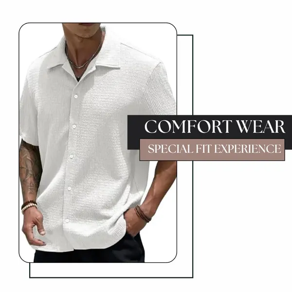 Off_White_Premium_Poly_Cotton_Half_Sleeve_Casual_Shirt_For_Men