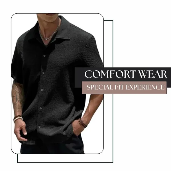 Black_Premium_Poly_Cotton_Casual_Shirt_For_Men