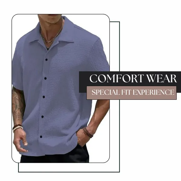 Dark_Grey_Premium_Poly_Cotton_Casual_Shirt_For_Men
