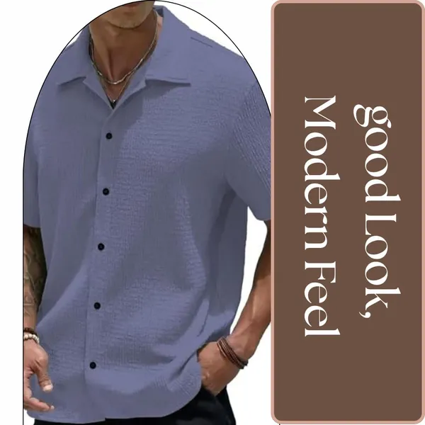 Dark_Grey_Premium_Poly_Cotton_Casual_Shirt_For_Men