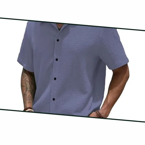 Dark_Grey_Premium_Poly_Cotton_Casual_Shirt_For_Men