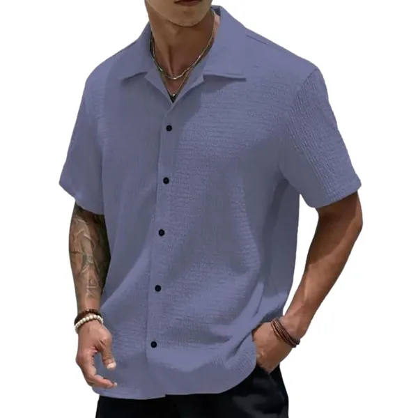 Dark_Grey_Premium_Poly_Cotton_Casual_Shirt_For_Men