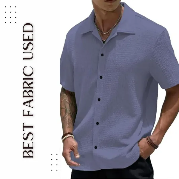 Dark_Grey_Premium_Poly_Cotton_Casual_Shirt_For_Men