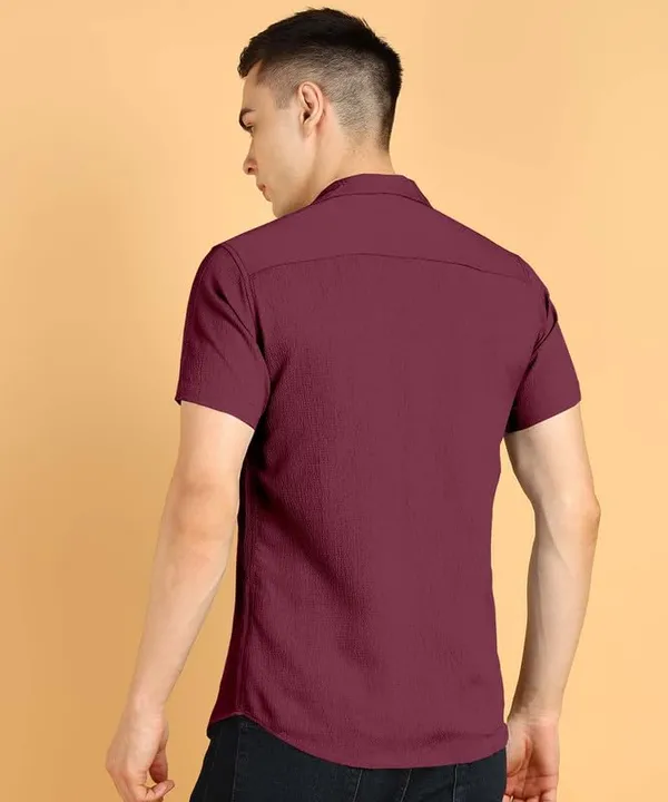 Maroon_Premium_Cotton_Blend_Casual_Shirt_For_Men