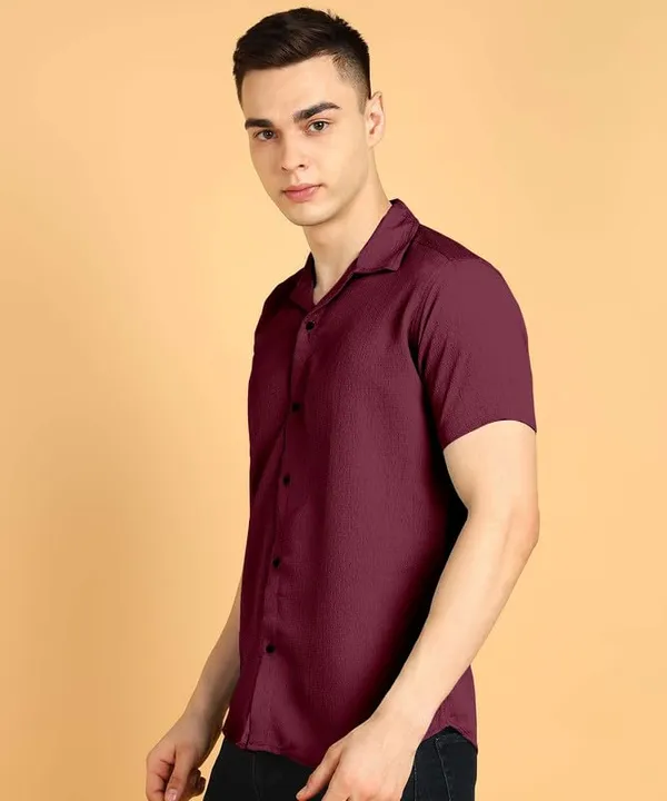 Maroon_Premium_Cotton_Blend_Casual_Shirt_For_Men