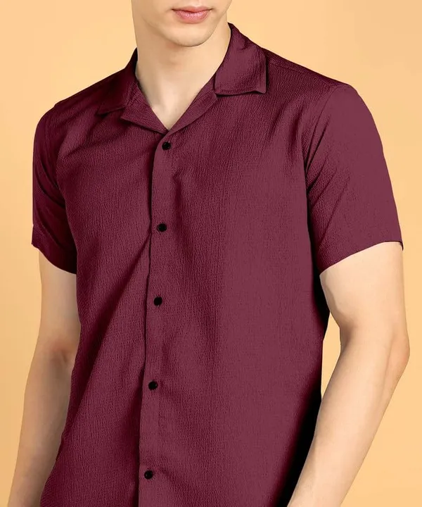 Maroon_Premium_Cotton_Blend_Casual_Shirt_For_Men