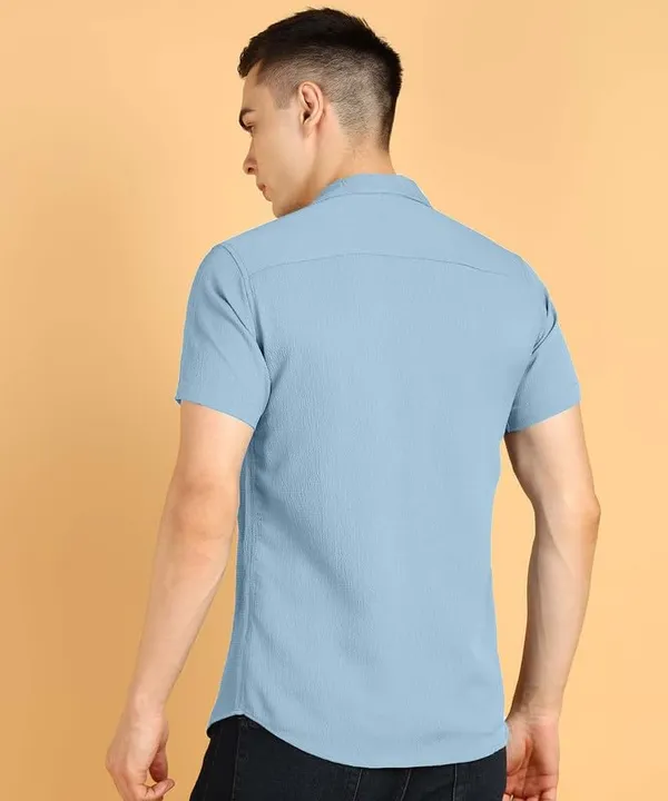 Grey_Premium_Cotton_Blend_Casual_Shirt_For_Men