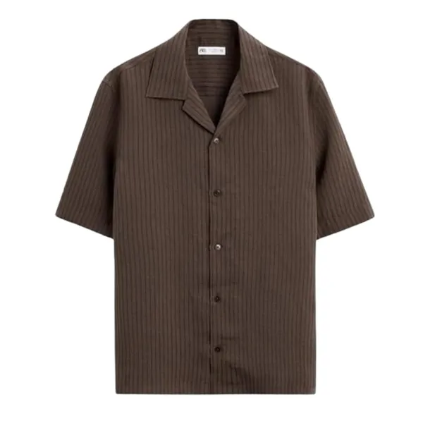 Coffee_Premium_Corduroy_Casual_Shirt_For_Men