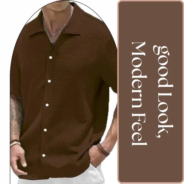 Coffee_Premium_Poly_Cotton_Casual_Shirt_For_Men