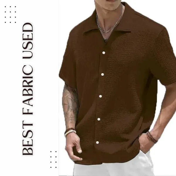 Coffee_Premium_Poly_Cotton_Casual_Shirt_For_Men