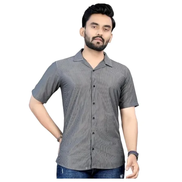 Grey_Premium_Corduroy_Long_Shirt_For_Men