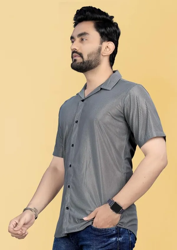 Grey_Premium_Corduroy_Long_Shirt_For_Men