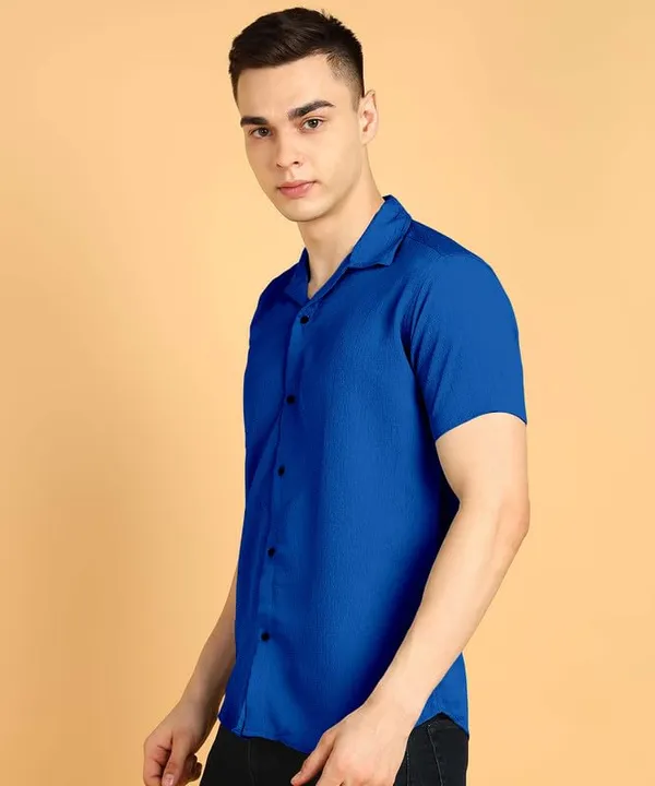 Royal_Blue_Premium_Cotton_Blend_Casual_Shirt_For_Men
