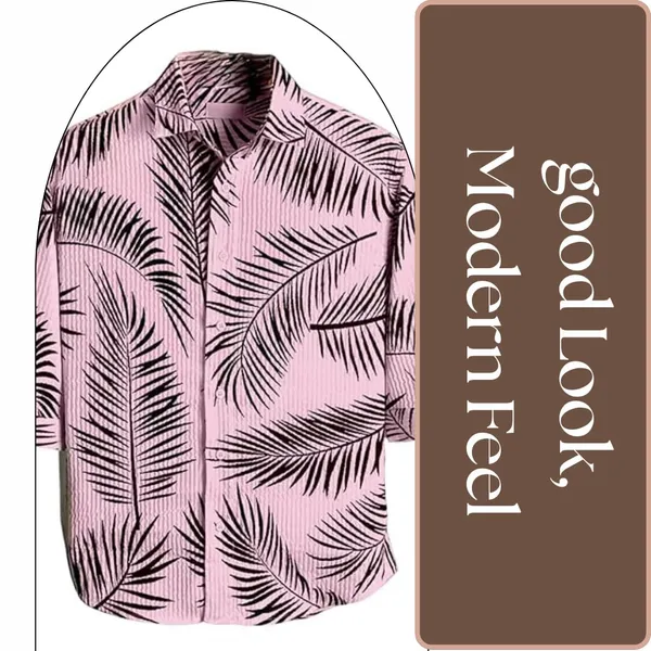 Light_Pink_Premium_Corduroy_Printed_Shirt_For_Men