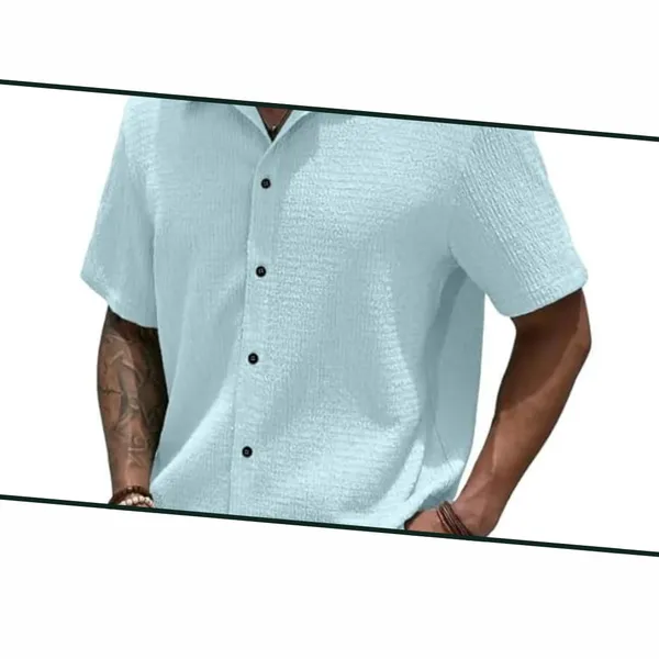 Light_Blue_Premium_Poly_Cotton_Casual_Shirt_For_Men