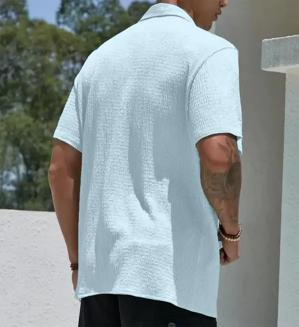 Light_Blue_Premium_Poly_Cotton_Casual_Shirt_For_Men