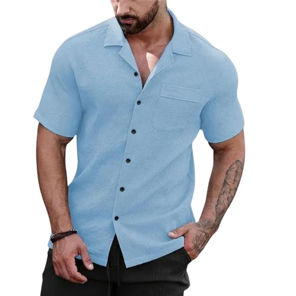 Sky_Premium_Poly_Cotton_Half_Sleeve_Casual_Shirt_For_Men