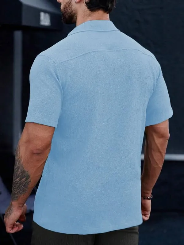 Sky_Premium_Poly_Cotton_Half_Sleeve_Casual_Shirt_For_Men