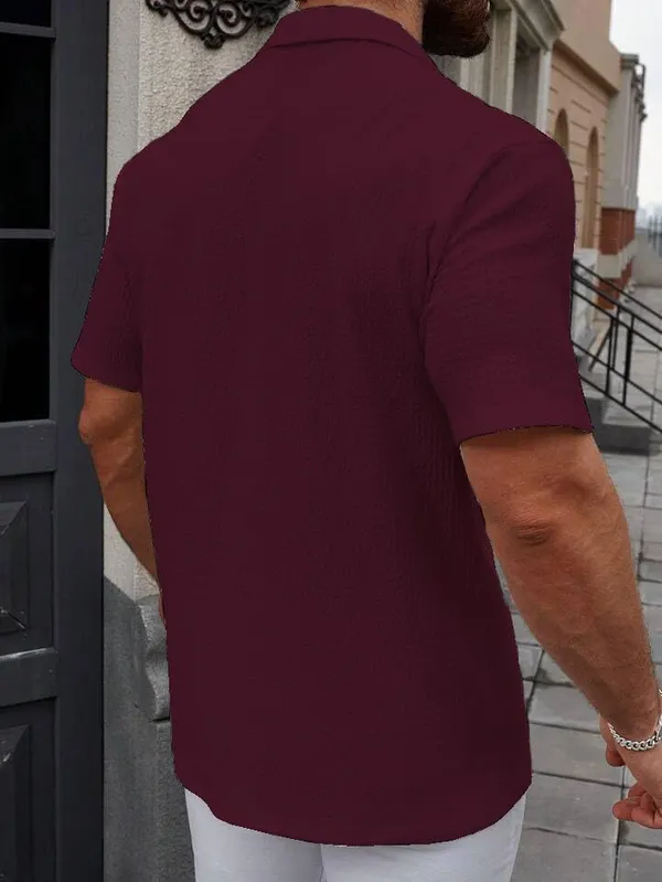 Red_Premium_Cotton_Blend_Casual_Shirt_For_Men