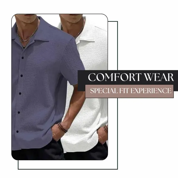 Dark_Grey_&_White_Premium_Poly_Cotton_Casual_Shirt_For_Men_(Pack_Of_2)