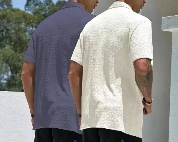 Dark_Grey_&_White_Premium_Poly_Cotton_Casual_Shirt_For_Men_(Pack_Of_2)