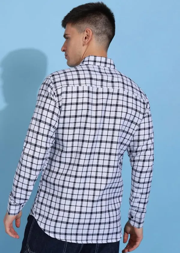 Light_Blue_Premium_Pure_Cotton_Checkered_Shirt_For_Men