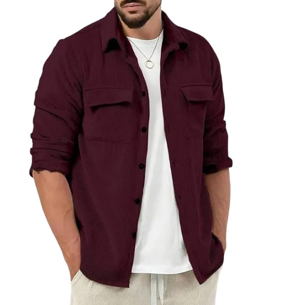 Maroon_Premium_Corduroy_Jacket_For_Men
