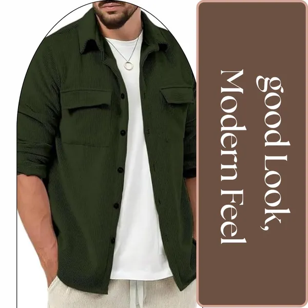 Green_Premium_Corduroy_Casual_Jacket_For_Men