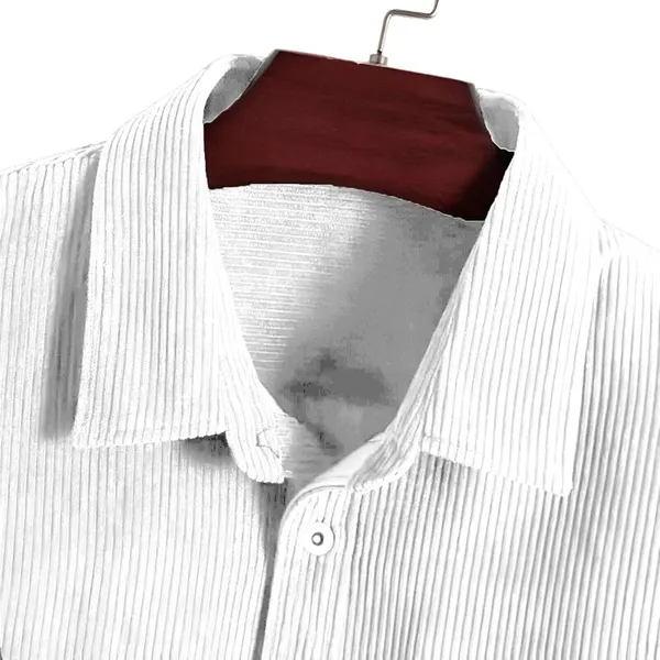 White_Premium_Corduroy_Casual_Jacket_For_Men