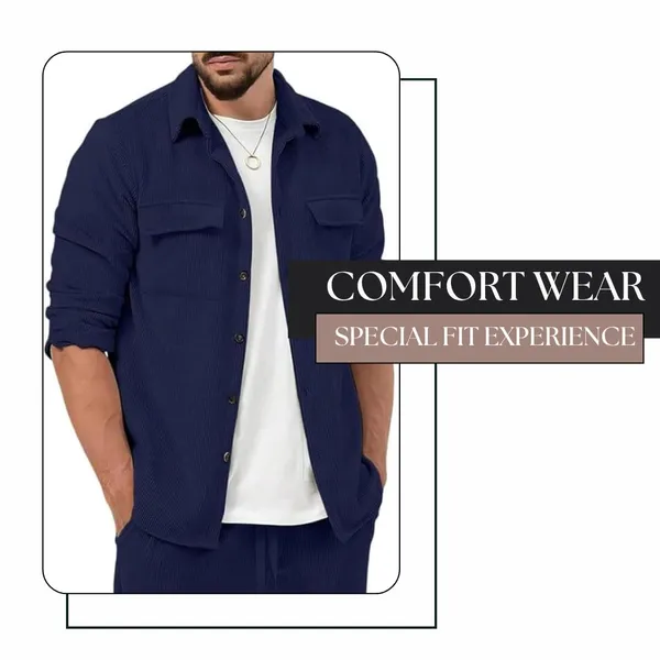 Blue_Premium_Corduroy_Casual_Jacket_For_Men