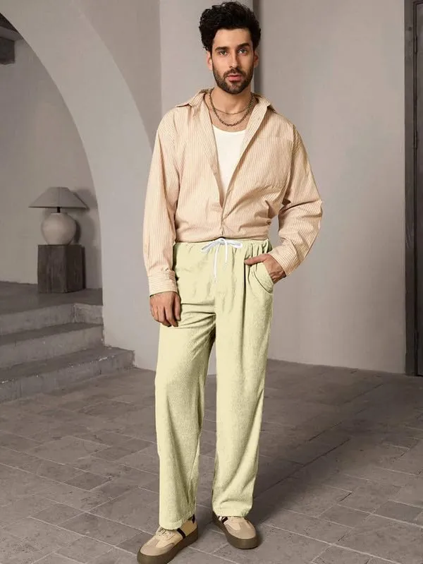 Cream_Premium_Poly_Cotton_Trousers_For_Men