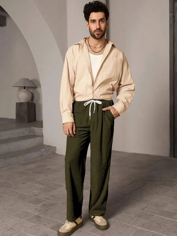 Green_Premium_Cotton_Lycra_Blend_Trousers_For_Men