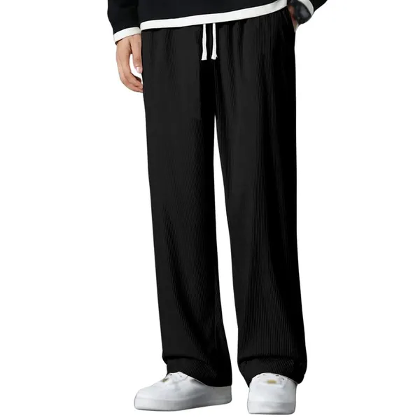 Black_Premium_Lycra_Blend_Track_Pants_For_Men