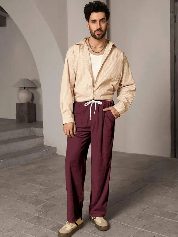 Maroon_Premium_Cotton_Trousers_For_Men