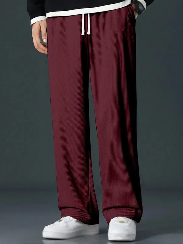 Maroon_Premium_Corduroy_Track_Pants_For_Men
