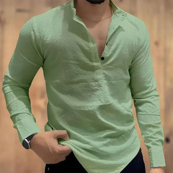 Pista_Premium_Cotton_Blend_Kurta_Shirt_For_Men