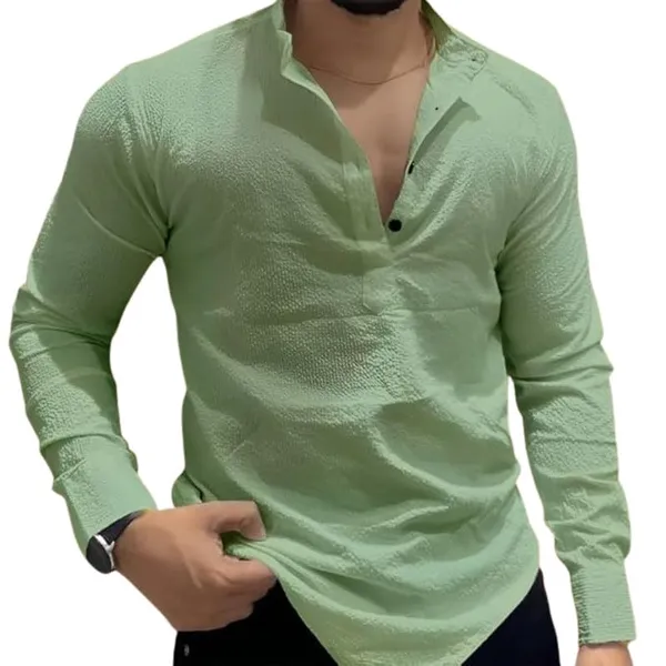 Pista_Premium_Cotton_Blend_Kurta_Shirt_For_Men