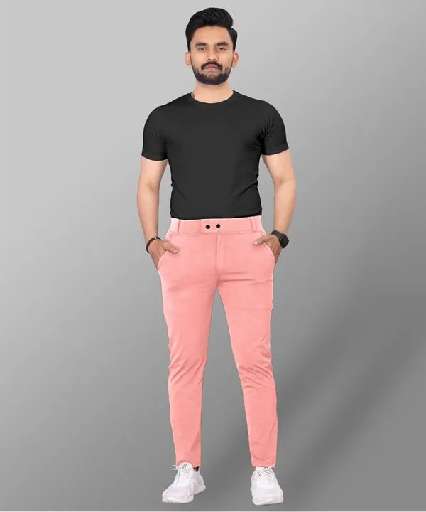 Pink_Premium_Cotton_Casual_Trousers_For_Men