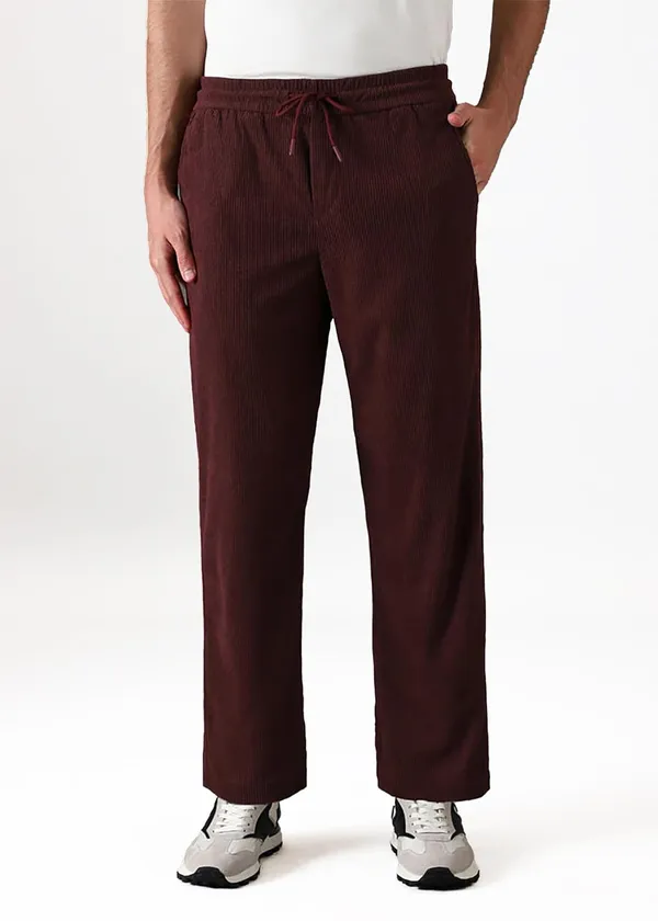 Maroon_Premium_Cotton_Trousers_For_Men