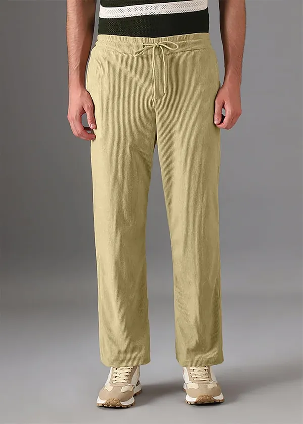 Cream_Premium_Corduroy_Trousers_For_Men