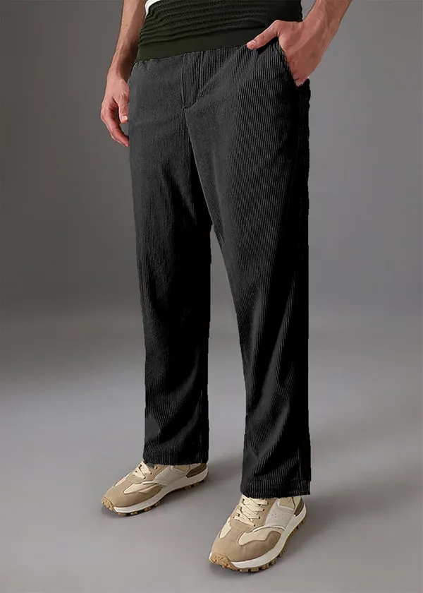 Black_Premium_Poly_Cotton_Casual_Trousers_For_Men