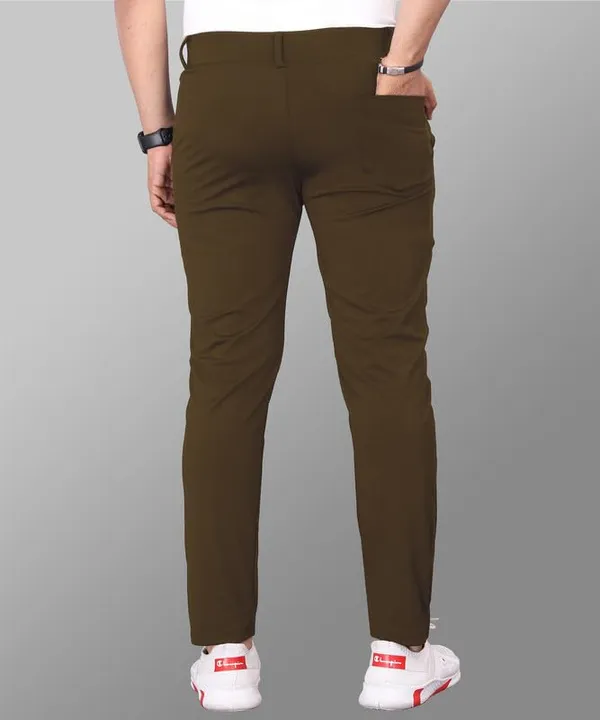 Brown_Premium_Poly_Cotton_Casual_Trousers_For_Men