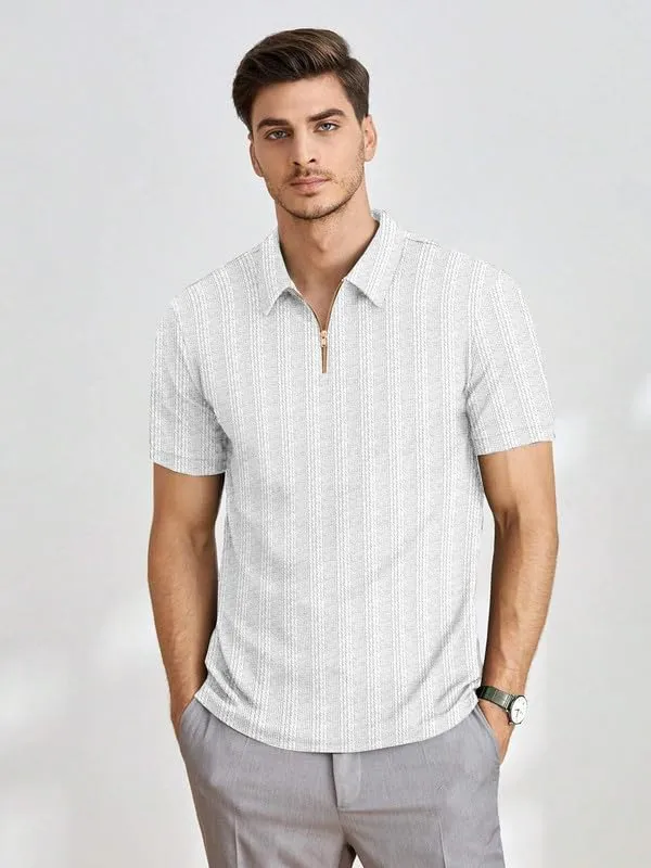White_Premium_Polyester_Polo_T-Shirt_For_Men