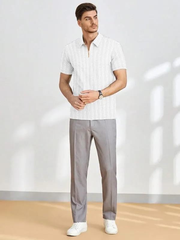 White_Premium_Polyester_Polo_T-Shirt_For_Men